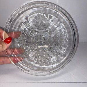 vintage Star Clear 7" Mixing Bowl by Federal Glass serving kitchen glassware